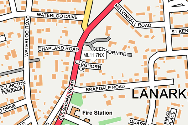 ML11 7NX map - OS OpenMap – Local (Ordnance Survey)
