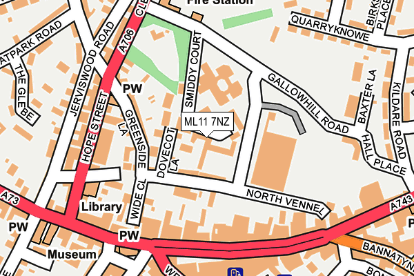 ML11 7NZ map - OS OpenMap – Local (Ordnance Survey)