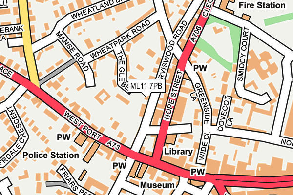 ML11 7PB map - OS OpenMap – Local (Ordnance Survey)