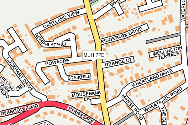 ML11 7PE map - OS OpenMap – Local (Ordnance Survey)