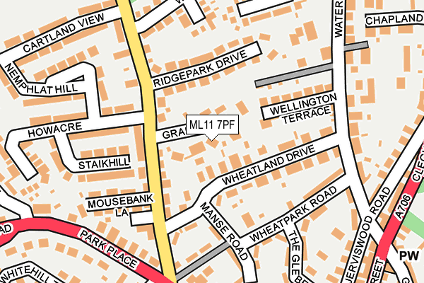 ML11 7PF map - OS OpenMap – Local (Ordnance Survey)