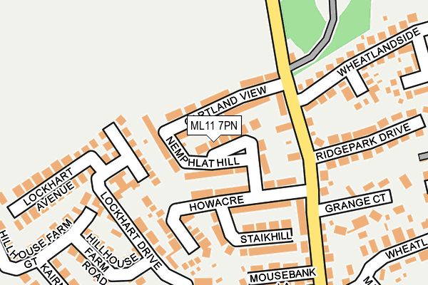 ML11 7PN map - OS OpenMap – Local (Ordnance Survey)