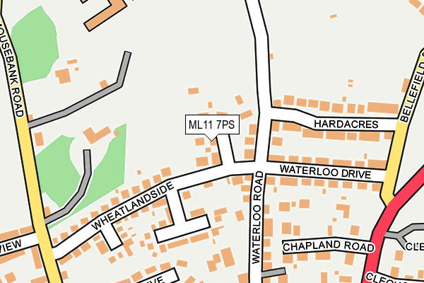 ML11 7PS map - OS OpenMap – Local (Ordnance Survey)