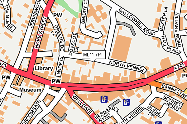 ML11 7PT map - OS OpenMap – Local (Ordnance Survey)