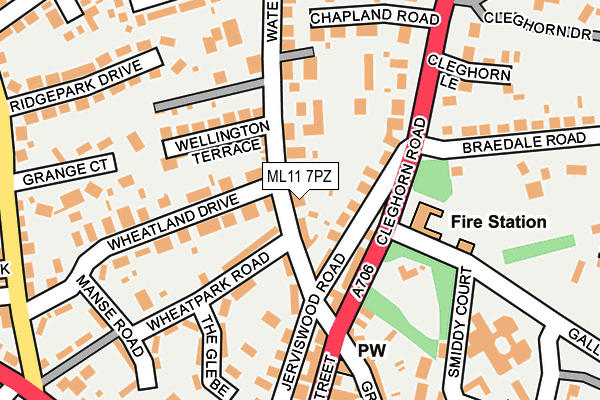 ML11 7PZ map - OS OpenMap – Local (Ordnance Survey)