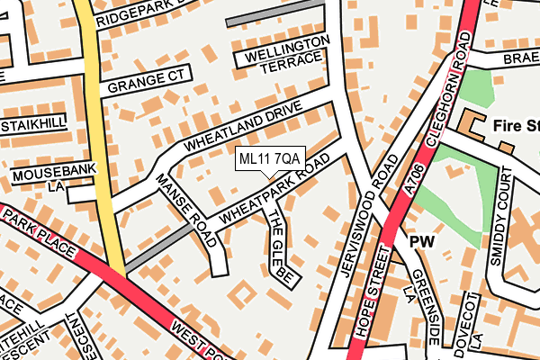 ML11 7QA map - OS OpenMap – Local (Ordnance Survey)