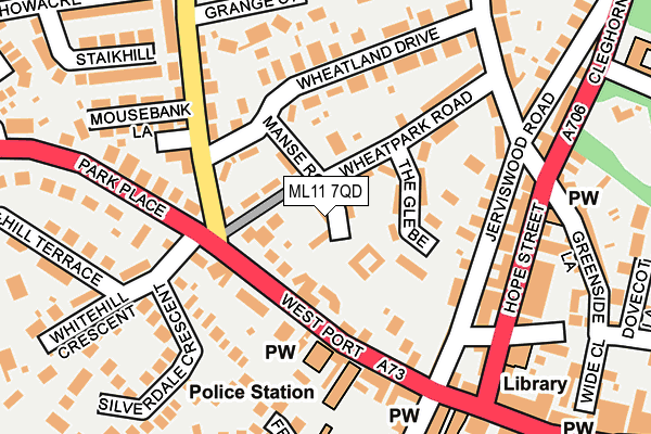 ML11 7QD map - OS OpenMap – Local (Ordnance Survey)