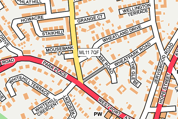 ML11 7QF map - OS OpenMap – Local (Ordnance Survey)