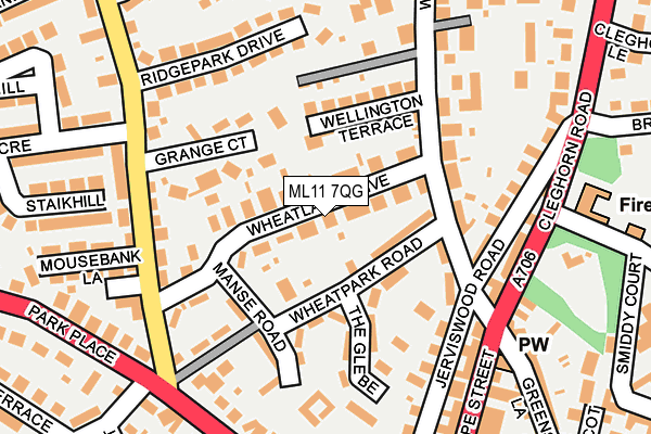 ML11 7QG map - OS OpenMap – Local (Ordnance Survey)