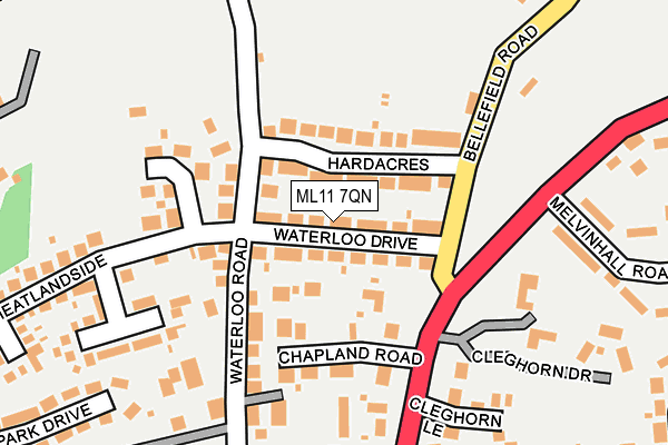 ML11 7QN map - OS OpenMap – Local (Ordnance Survey)