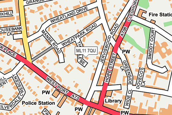 ML11 7QU map - OS OpenMap – Local (Ordnance Survey)