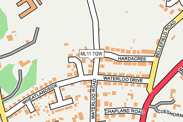 ML11 7QW map - OS OpenMap – Local (Ordnance Survey)