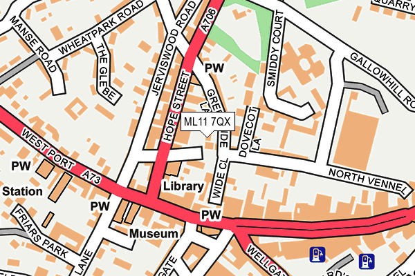 ML11 7QX map - OS OpenMap – Local (Ordnance Survey)