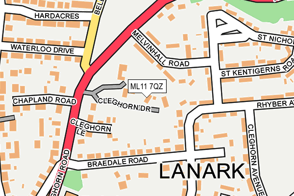 ML11 7QZ map - OS OpenMap – Local (Ordnance Survey)