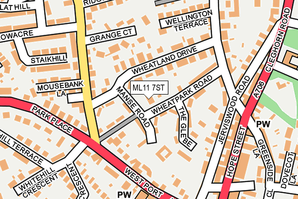 ML11 7ST map - OS OpenMap – Local (Ordnance Survey)