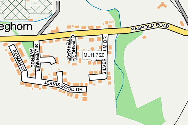 ML11 7SZ map - OS OpenMap – Local (Ordnance Survey)