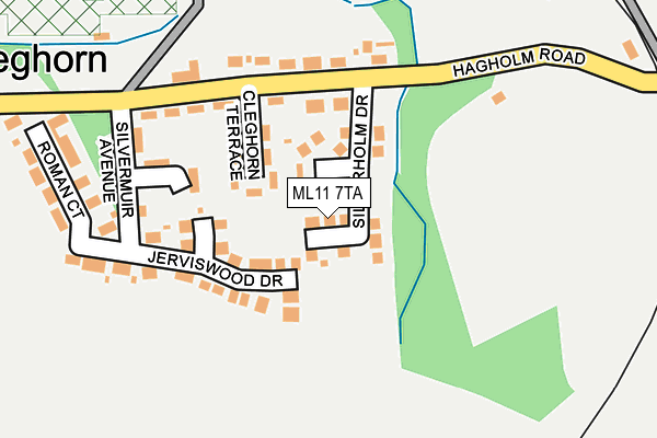ML11 7TA map - OS OpenMap – Local (Ordnance Survey)