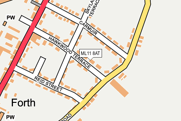 ML11 8AT map - OS OpenMap – Local (Ordnance Survey)