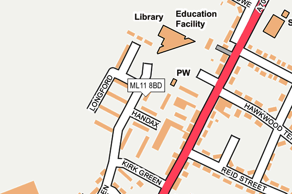 ML11 8BD map - OS OpenMap – Local (Ordnance Survey)