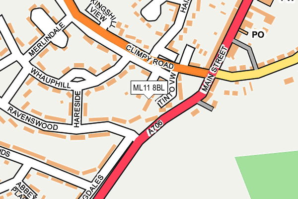 ML11 8BL map - OS OpenMap – Local (Ordnance Survey)