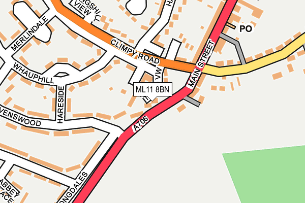 ML11 8BN map - OS OpenMap – Local (Ordnance Survey)