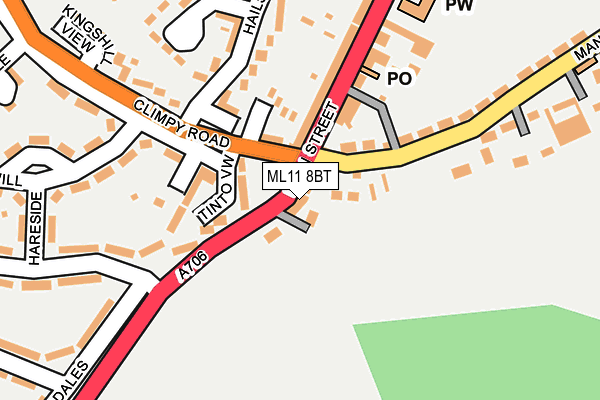 ML11 8BT map - OS OpenMap – Local (Ordnance Survey)