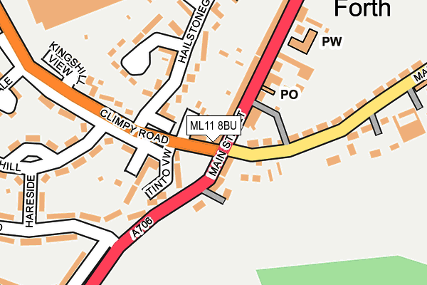 ML11 8BU map - OS OpenMap – Local (Ordnance Survey)