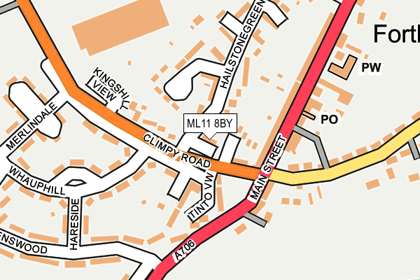 ML11 8BY map - OS OpenMap – Local (Ordnance Survey)