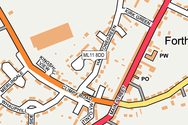 ML11 8DD map - OS OpenMap – Local (Ordnance Survey)