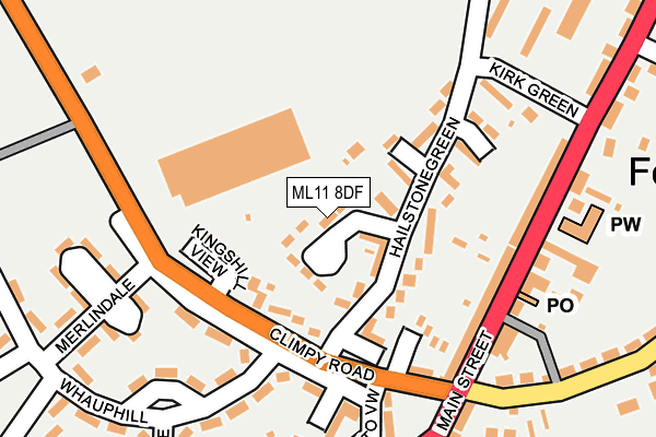 ML11 8DF map - OS OpenMap – Local (Ordnance Survey)