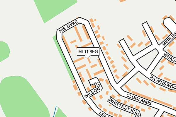 ML11 8EG map - OS OpenMap – Local (Ordnance Survey)