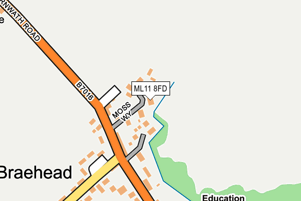 ML11 8FD map - OS OpenMap – Local (Ordnance Survey)