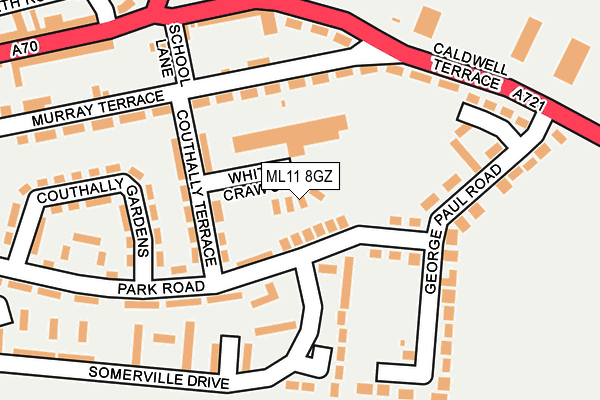 ML11 8GZ map - OS OpenMap – Local (Ordnance Survey)