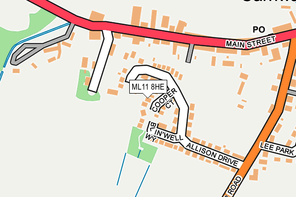 ML11 8HE map - OS OpenMap – Local (Ordnance Survey)