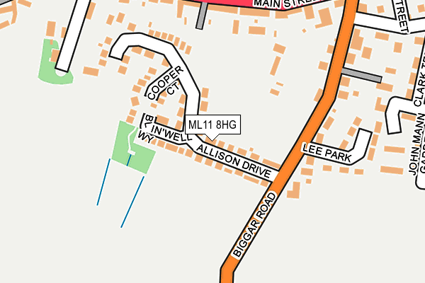 ML11 8HG map - OS OpenMap – Local (Ordnance Survey)