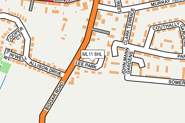 ML11 8HL map - OS OpenMap – Local (Ordnance Survey)