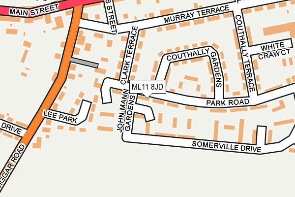 ML11 8JD map - OS OpenMap – Local (Ordnance Survey)