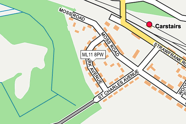 ML11 8PW map - OS OpenMap – Local (Ordnance Survey)