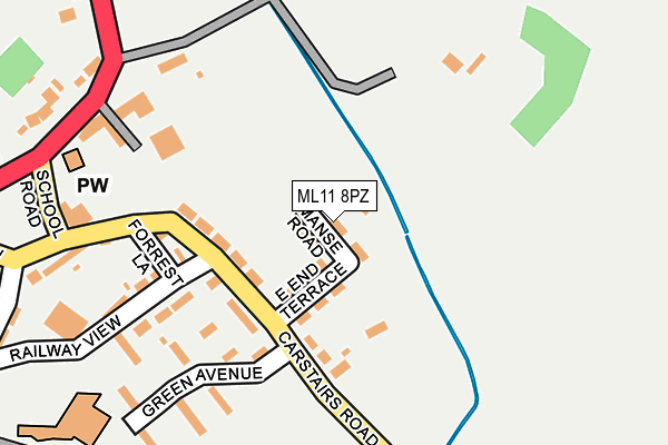 ML11 8PZ map - OS OpenMap – Local (Ordnance Survey)