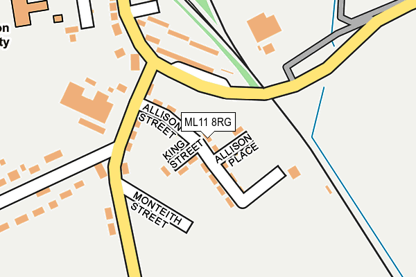 ML11 8RG map - OS OpenMap – Local (Ordnance Survey)