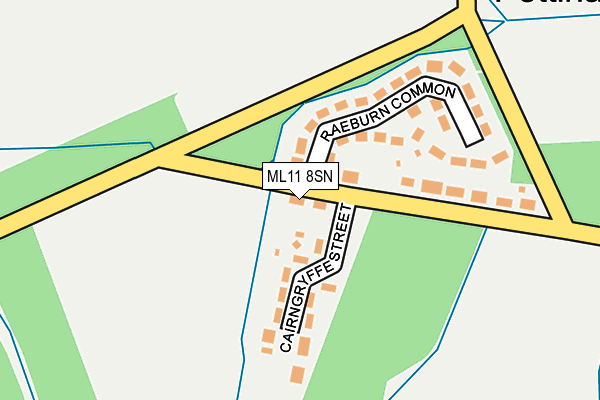 ML11 8SN map - OS OpenMap – Local (Ordnance Survey)