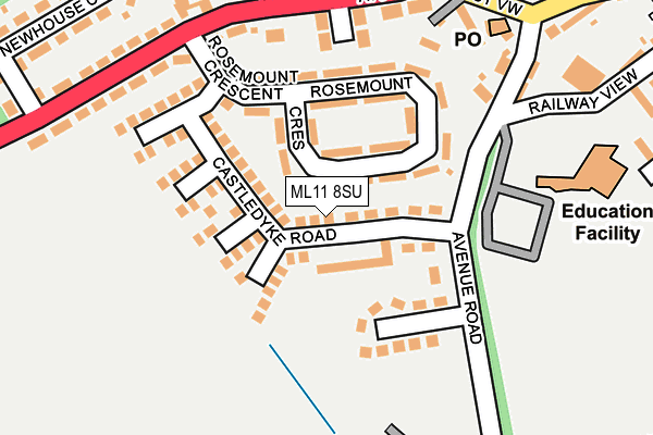 ML11 8SU map - OS OpenMap – Local (Ordnance Survey)
