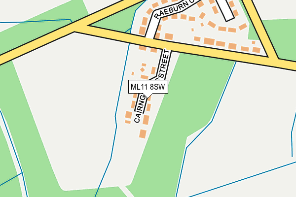 ML11 8SW map - OS OpenMap – Local (Ordnance Survey)