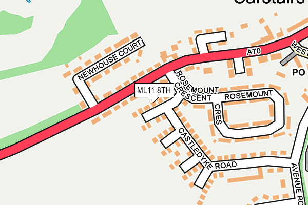 ML11 8TH map - OS OpenMap – Local (Ordnance Survey)