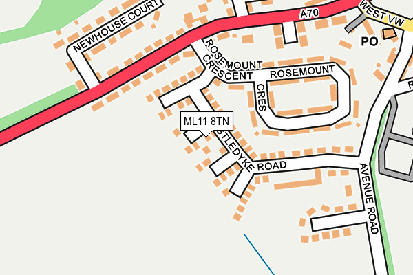 Map of CLYDESDALE RECYCLING MACHINERY LIMITED at local scale