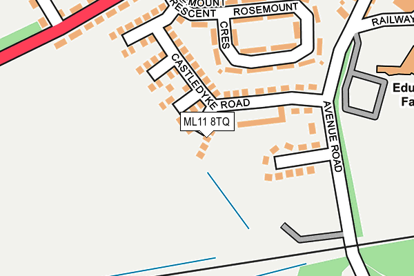 ML11 8TQ map - OS OpenMap – Local (Ordnance Survey)