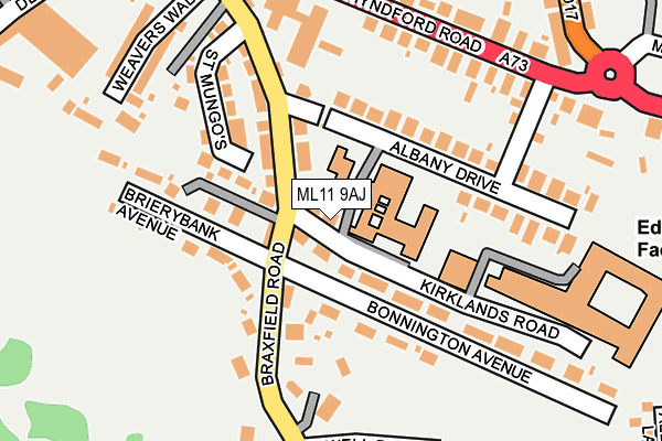 ML11 9AJ map - OS OpenMap – Local (Ordnance Survey)