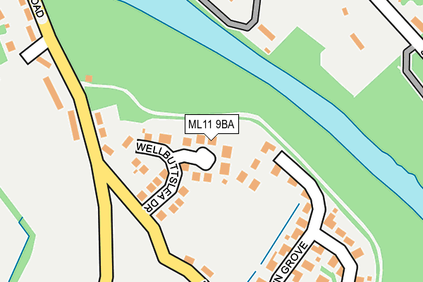 ML11 9BA map - OS OpenMap – Local (Ordnance Survey)