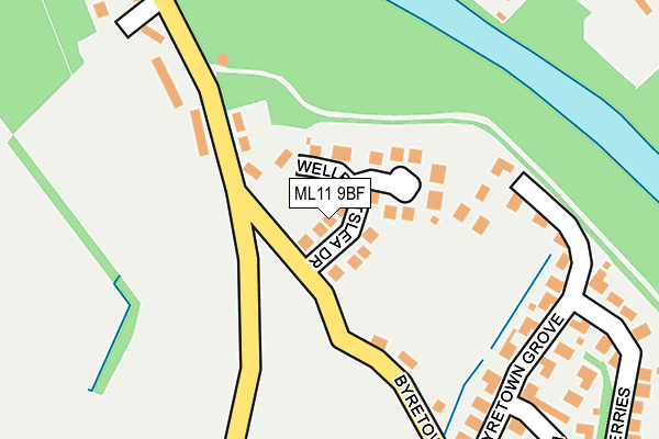 ML11 9BF map - OS OpenMap – Local (Ordnance Survey)