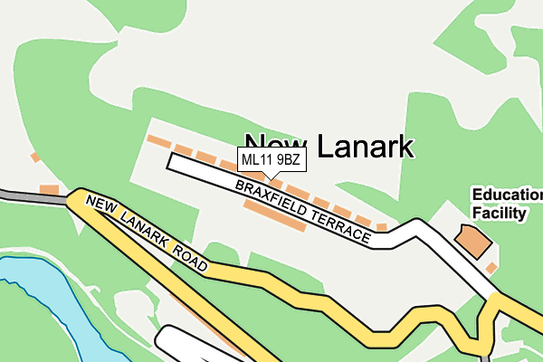 ML11 9BZ map - OS OpenMap – Local (Ordnance Survey)